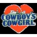 I AM A COWBOYS COWGIRL CAST PIN